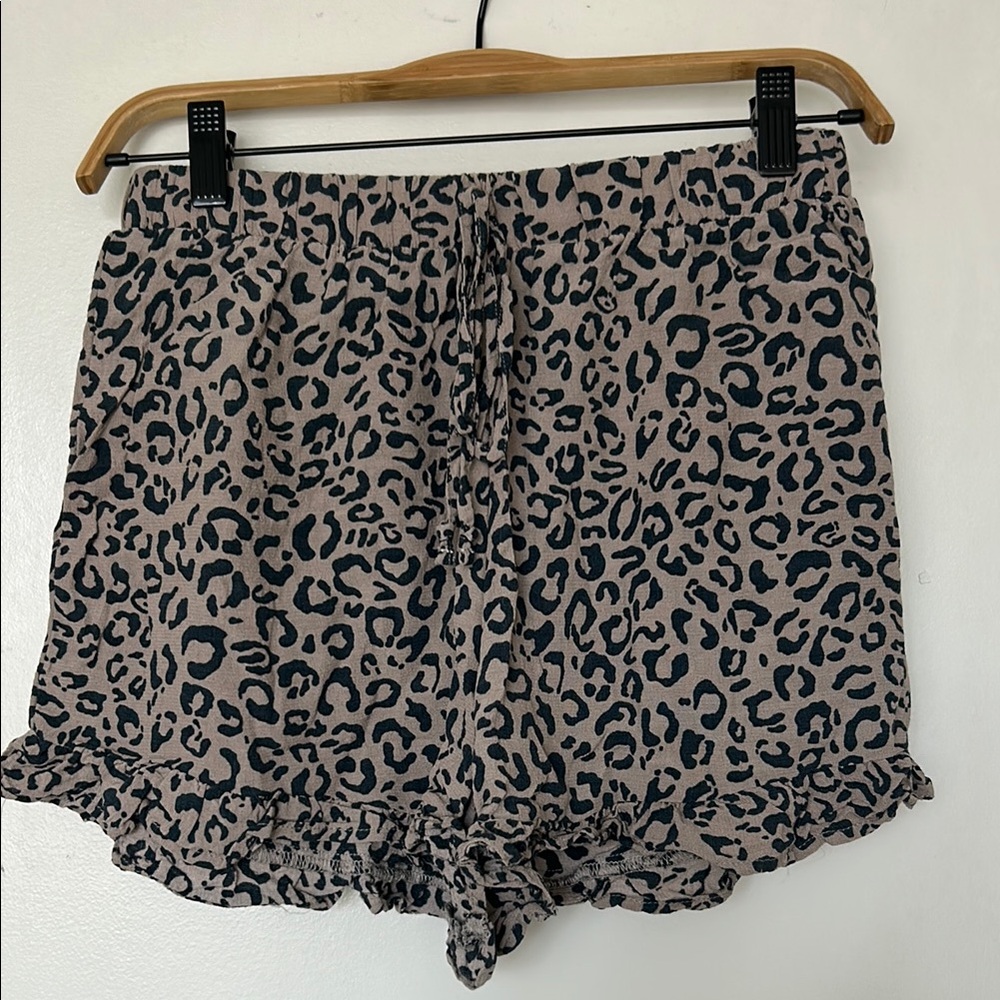 American Eagle Leopard Print Shorts